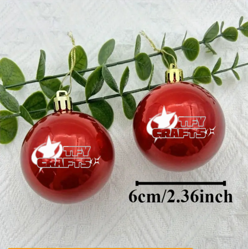 custom engravable Christmas baubles