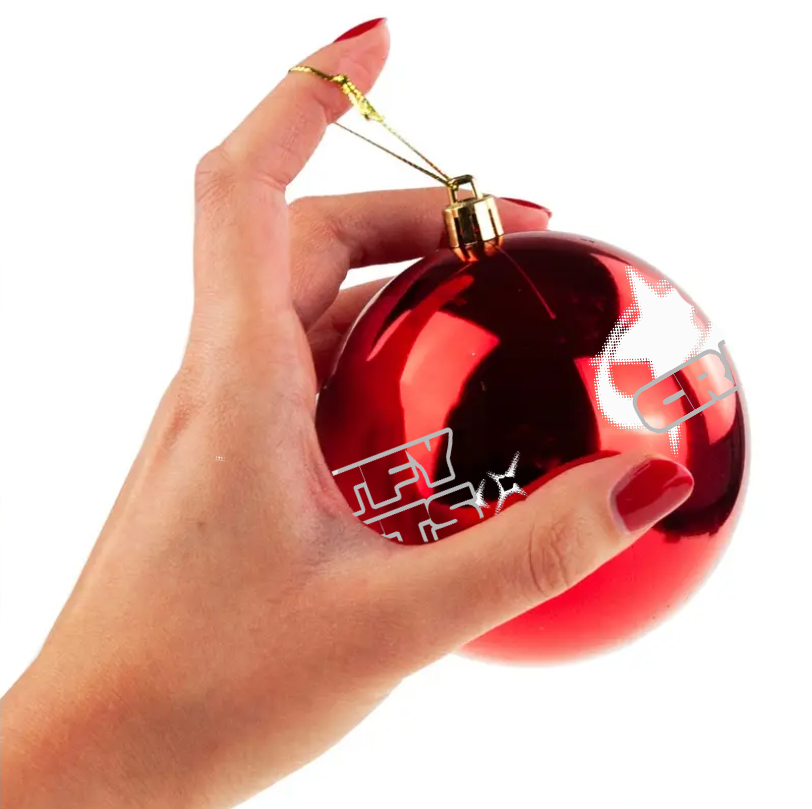 custom engravable Christmas baubles
